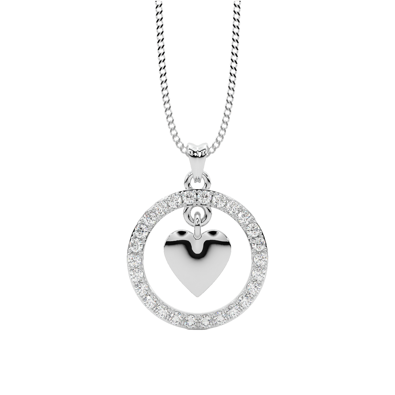 Skye Round Diamond Office Wear Pendant